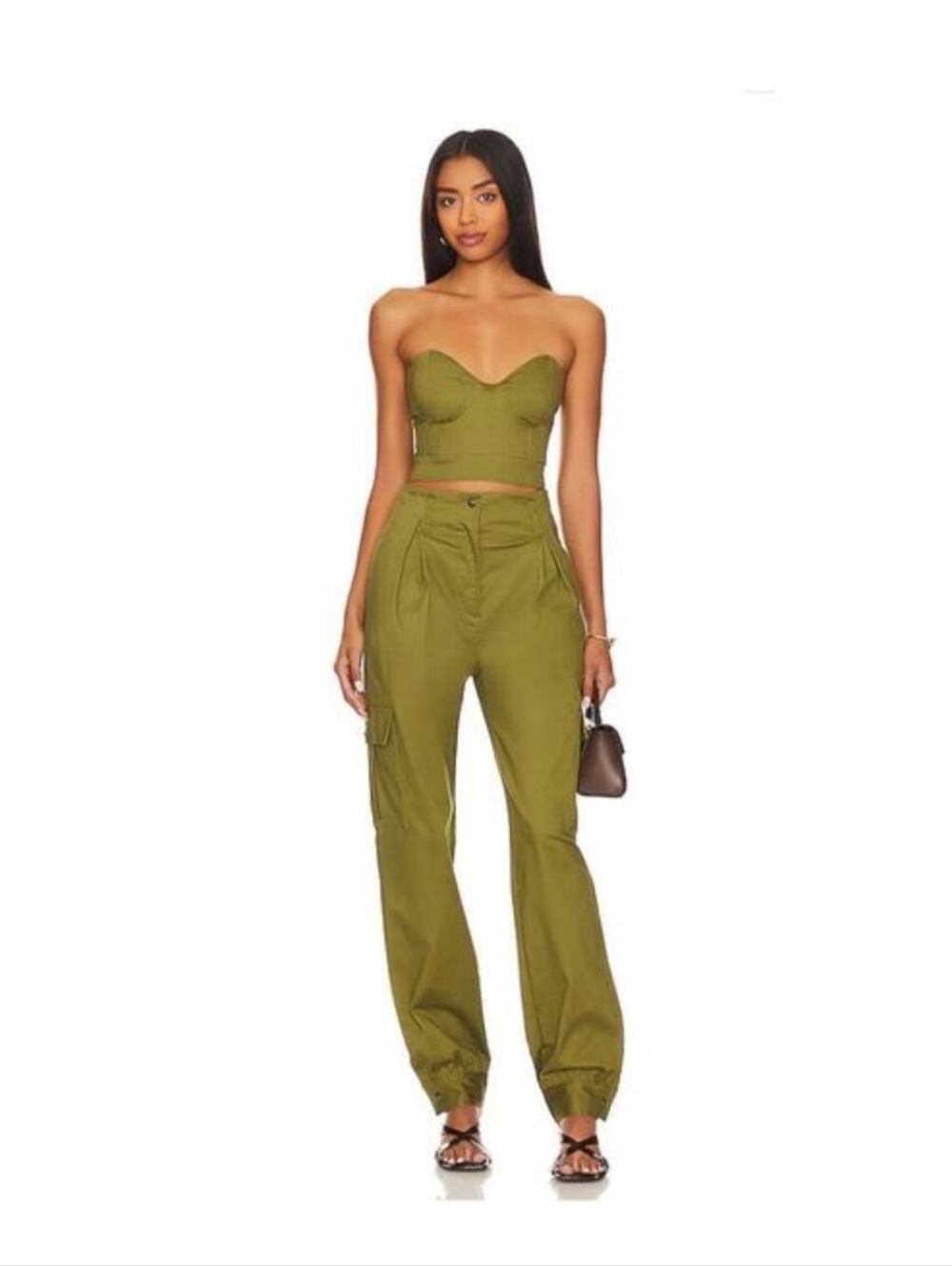 Lita by Ciara Relaxed Paperbag Cargo Pants Size 10